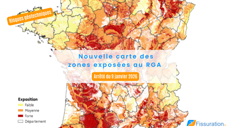 Nouvelle carte RGA 2026 - exposition Retrait et Gonflement des Argiles - Koudepouce